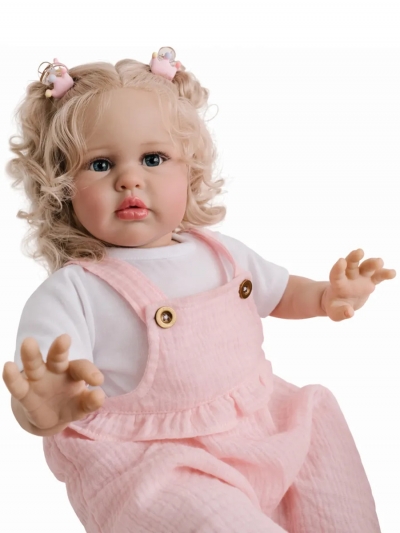 Мягконабивная кукла реборн Эмма, 60 см-2