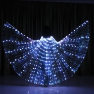 Светодиодные крылья для танцев Butterfly dance, белые